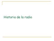 Historia de la radio