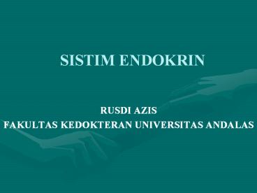 SISTIM ENDOKRIN