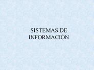 SISTEMAS DE INFORMACI