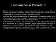 El sistema Solar Planetario