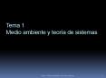 Tema 1 Medio ambiente y teor PowerPoint PPT Presentation