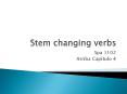 Stem changing verbs PowerPoint PPT Presentation