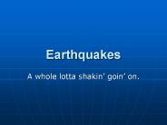 Earthquakes