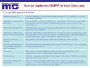 Change Management Activities