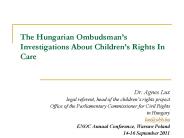 The Hungarian Ombudsman