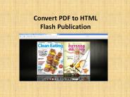 Convert PDF to HTML Flash Publication