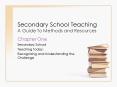 Secondary School Teaching A Guide To Methods and Resources PowerPoint PPT Presentation