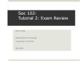 Soc 102: Tutorial 2: Exam Review PowerPoint PPT Presentation