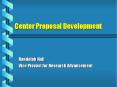 Center Proposal Development PowerPoint PPT Presentation
