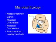 Microbial Ecology