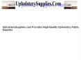 UpholsterySupplies.com Provides High-Quality Upholstery Fabric Supplies PowerPoint PPT Presentation