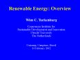 Renewable Energy: Overview PowerPoint PPT Presentation
