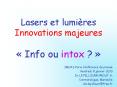 Lasers et lumi PowerPoint PPT Presentation