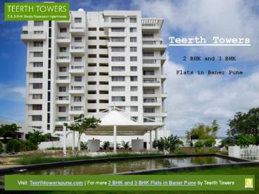 2 BHK Apartments in Baner Pune by Teerth Towers