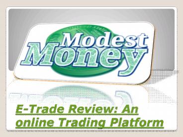 eTrade Review