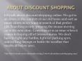 About Discount Shopping