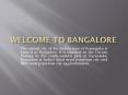 Bangalore flights and travel informaiton