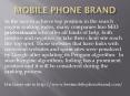 mobile phone brand PowerPoint PPT Presentation