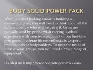 Body Solid Power Pack