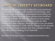 Virtual qwerty keyboard