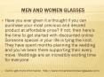 Men and women glasses