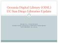 Oceania Digital Library (ODiL) UC San Diego Libraries Update PowerPoint PPT Presentation