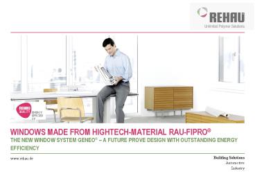 THE NEW WINDOW SYSTEM GENEO