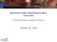 Newmont Data Cleansing Project Overview ECCMA International Cataloging Conference PowerPoint PPT Presentation