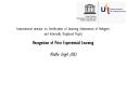 International seminar on Certification of Learning Attainments of Refugees and Internally Displaced Pupils Recognition of Prior Experiential Learning  Madhu Singh (UIL) PowerPoint PPT Presentation