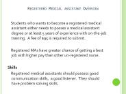 How To Become A Registered Medical Assistant