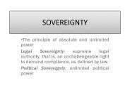 SOVEREIGNTY