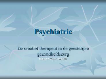 Psychiatrie