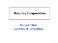 Statutory Interpretation PowerPoint PPT Presentation