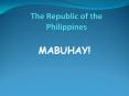 The Republic of the Philippines PowerPoint PPT Presentation