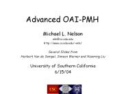 Advanced OAI-PMH