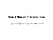 Shared Memory Multiprocessors