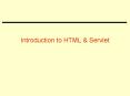Introduction to HTML PowerPoint PPT Presentation