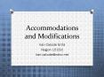 Accommodations and Modifications PowerPoint PPT Presentation
