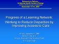 Research to Reform : Achieving Health System Change AHRQ 2009 Annual Conference September 13-16, 2009 PowerPoint PPT Presentation