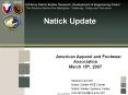 Natick Update PowerPoint PPT Presentation
