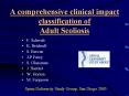 A comprehensive clinical impact classification of Adult Scoliosis PowerPoint PPT Presentation