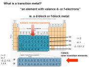 What is a transition metal?