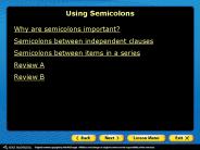 Using Semicolons