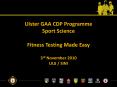Ulster GAA CDP Programme PowerPoint PPT Presentation