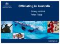 Officiating in Australia PowerPoint PPT Presentation