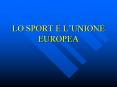 LO SPORT E L PowerPoint PPT Presentation
