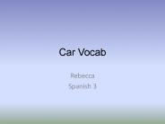 Car Vocab