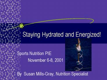 Staying Hydrated and Energized!