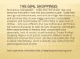 The girl shoppings