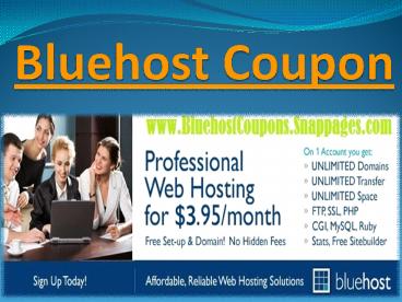 bluehost coupon Code – Get 75% Off On bluehost Hosting